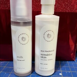 Bath & Body Works Milk Perfume Mist and Lotion